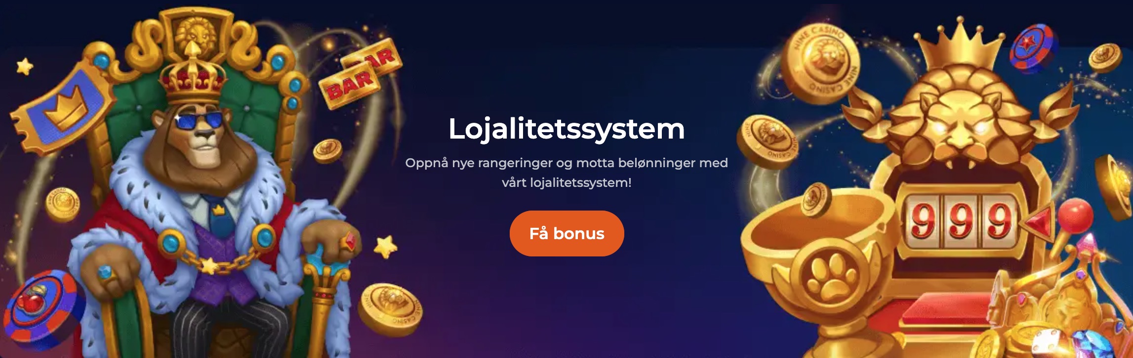 Lojalitetsprogram hos Nine Casino